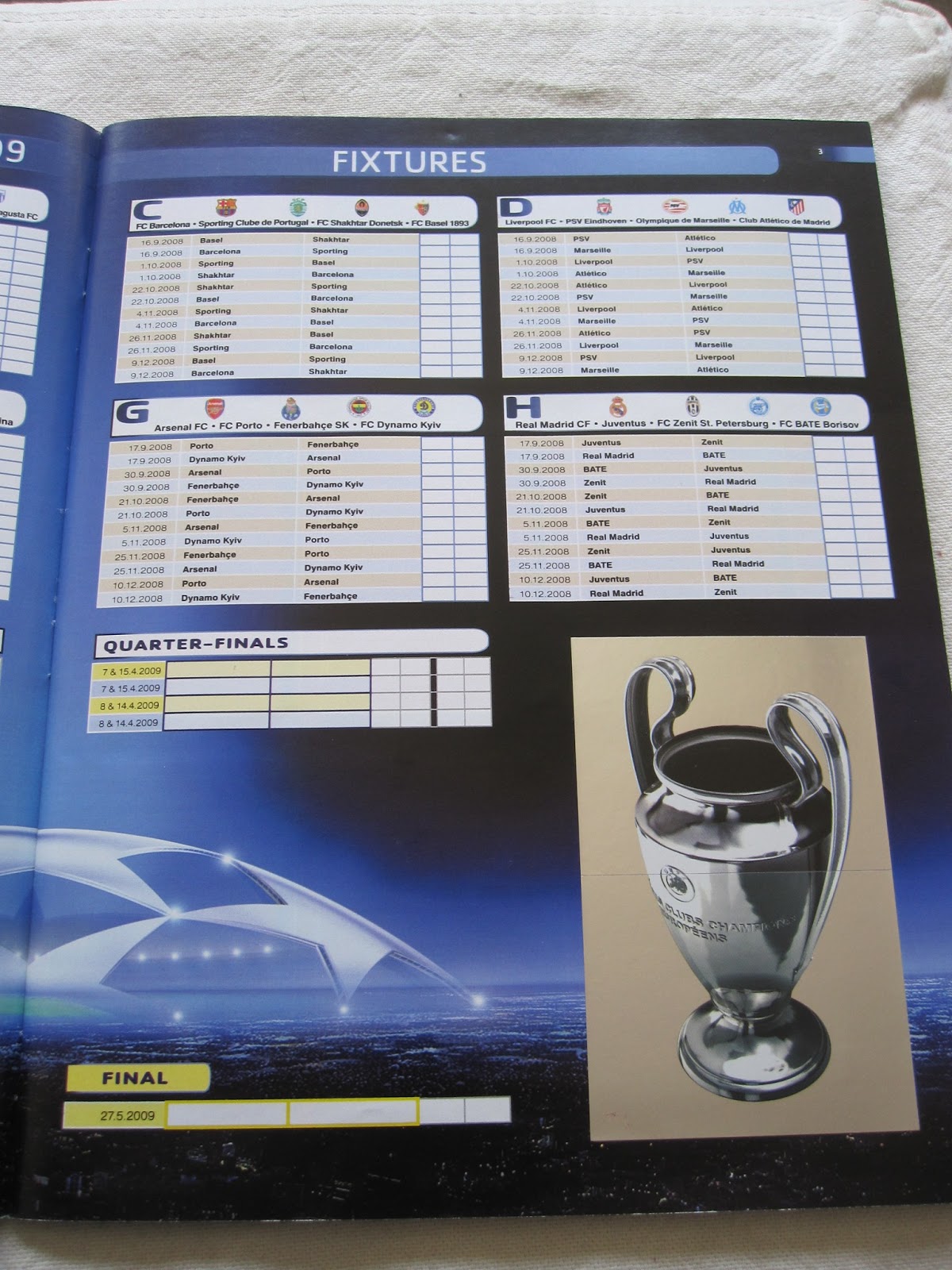 MESSI??? 10 Packs Panini UEFA CHAMPIONS LEAGUE 2008-2009 Autocollants-Ronaldo