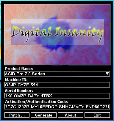 Sony ACID Pro 7.0c DI Keygen (diMi) Download