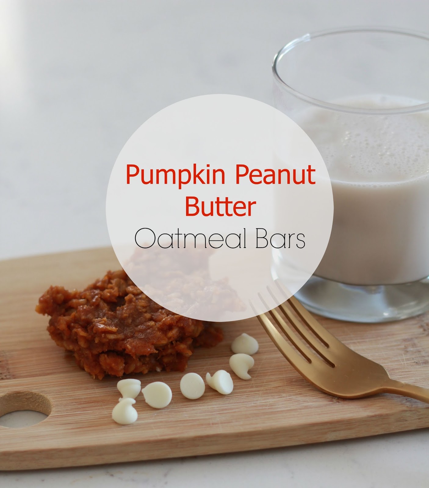 Pumpkin Peanut Butter Oatmeal Bars
