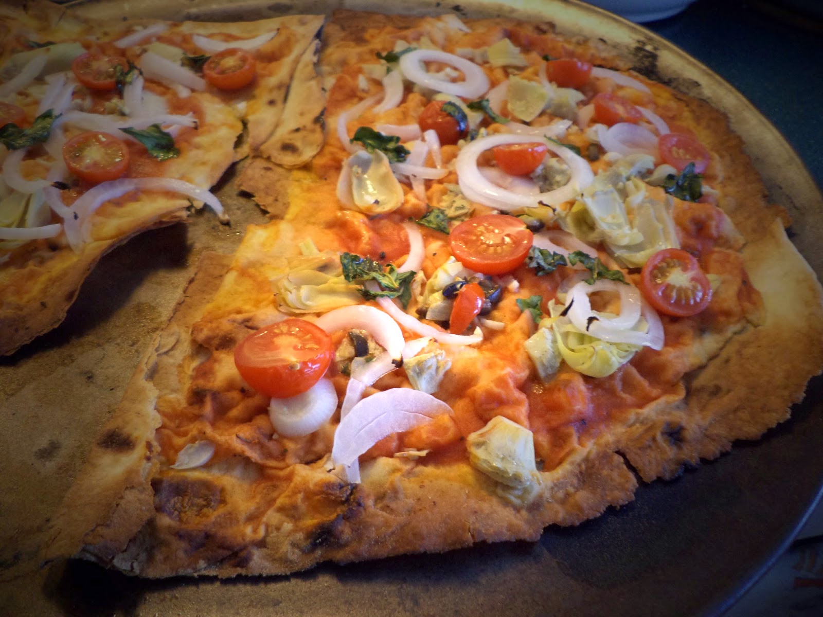 Lavash Flatbread Pizzas Recipe — Dishmaps