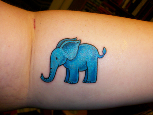 Elephant tattoo design