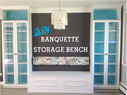 Zen shmen!: diy banquette storage bench