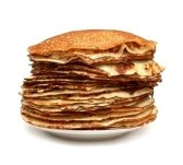 stack of pancakes Russian Traditional Food Borscht