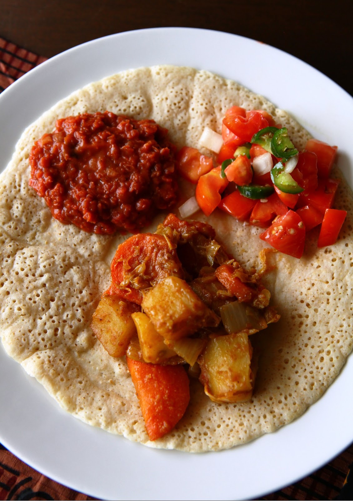 The Mistress of Spices Atakilt wat (Ethiopian carrot, potato & cabbage)