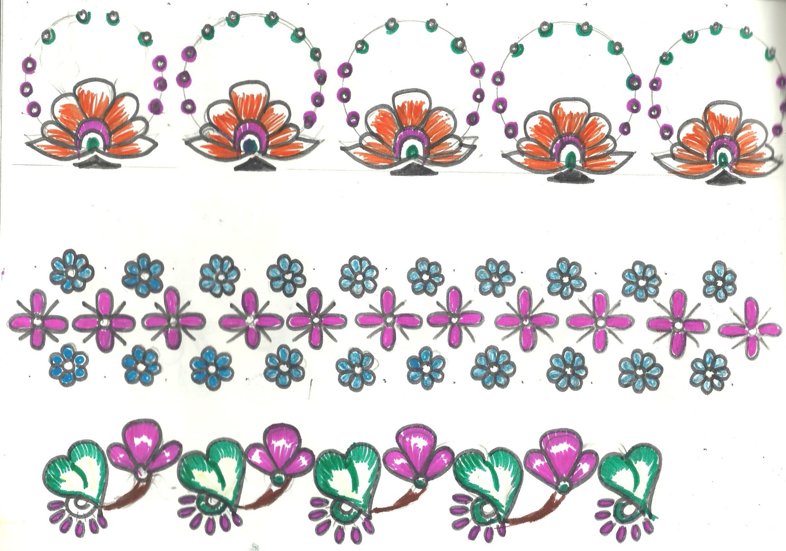 Simple Painted Border Designs Placement Lentine Marine 42272