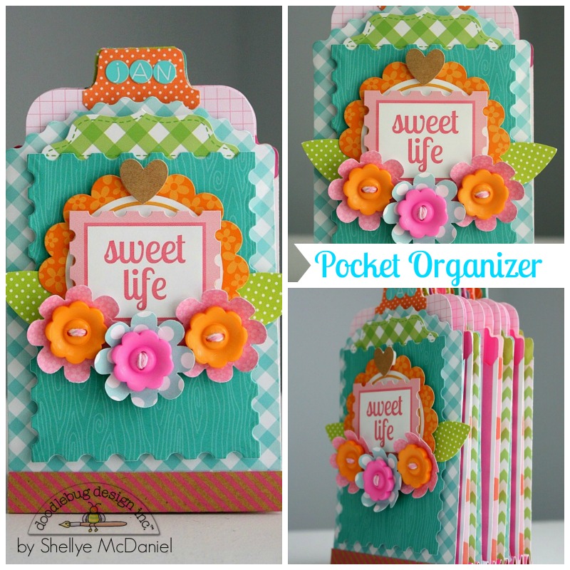 Doodlebug Design Inc Blog Kraft in Color Sweet Life Pocket Organizer