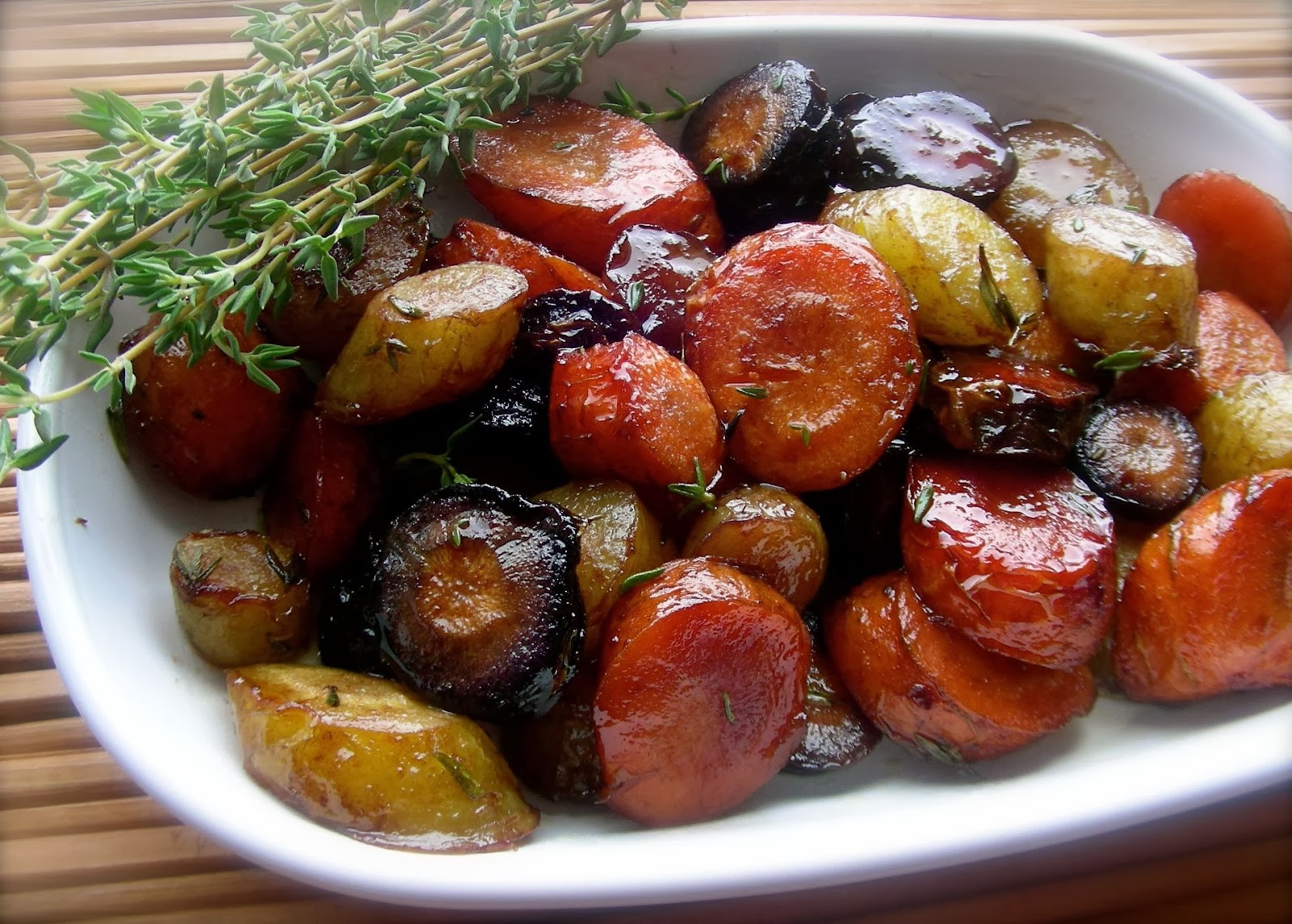 Roasted Carrots with Brown Sugar and Thyme