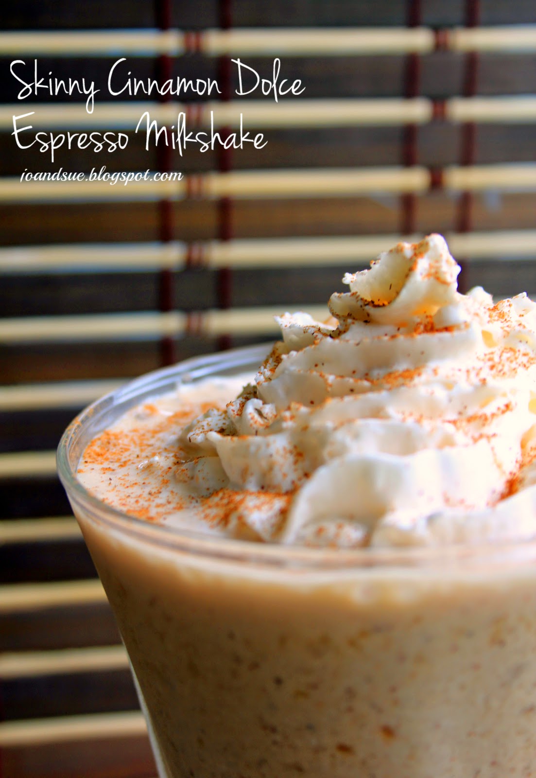 Jo and Sue Skinny Cinnamon Dolce Espresso Milkshake