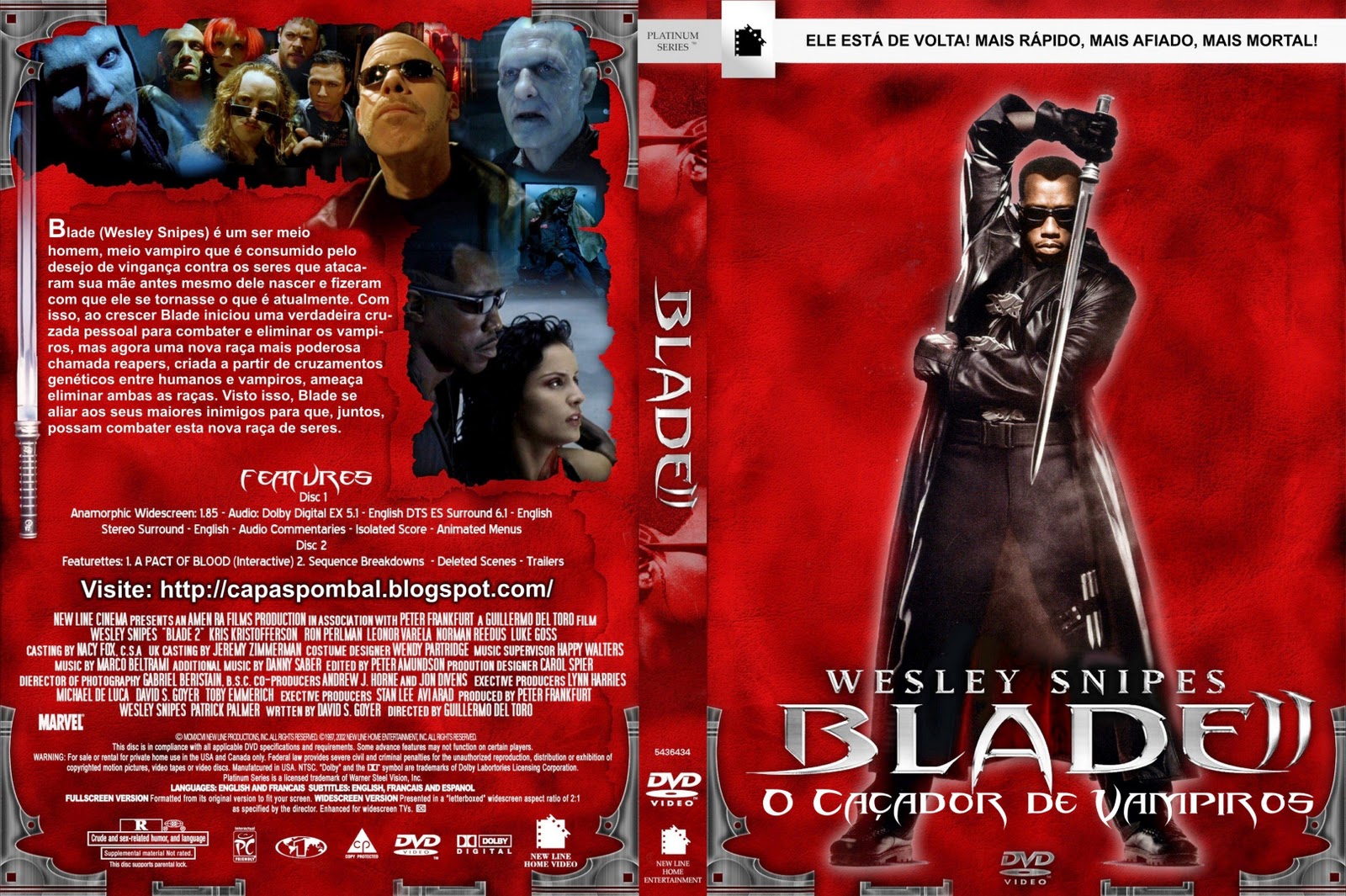 Capas Filmes Aventura Blade 2 O Caçador de Vampiros
