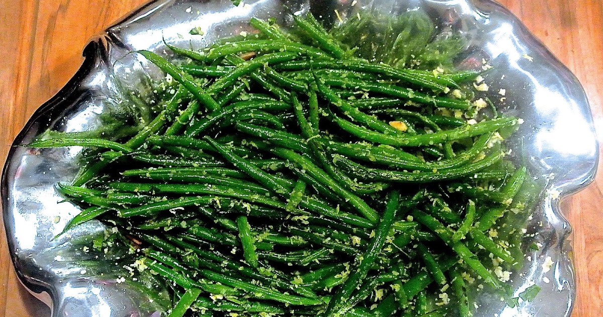 The Barbee Housewife Green Beans Gremolata