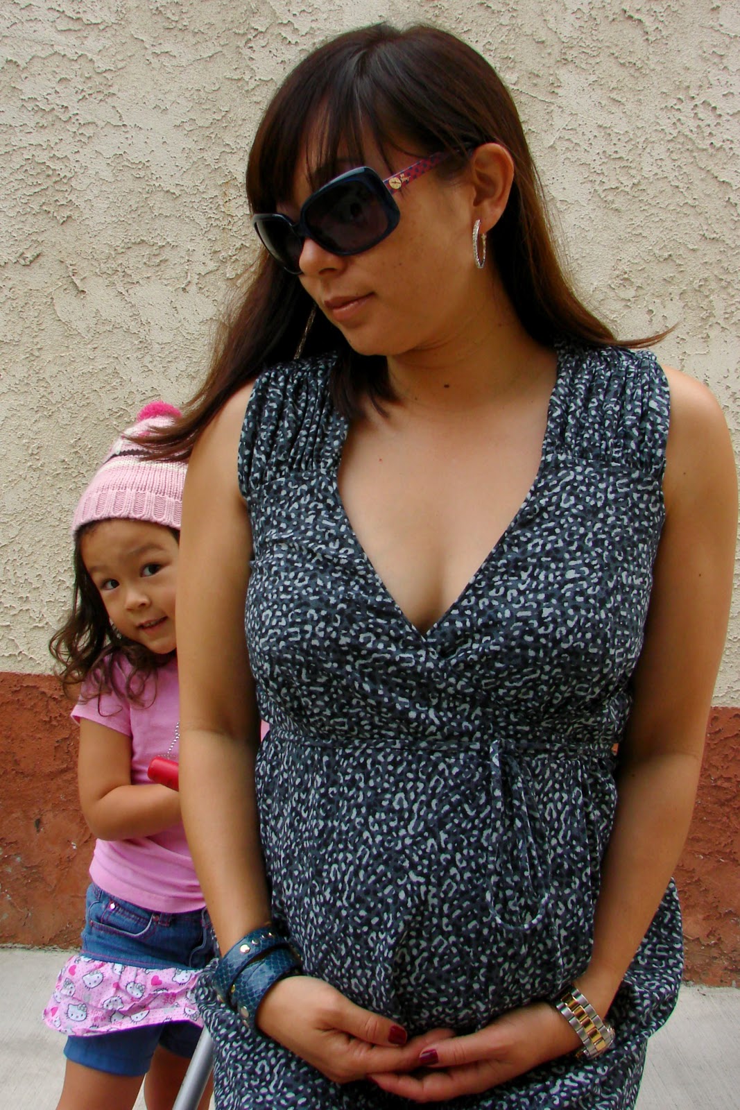 Spinning Threads GAP Maternity Wrap Dress and Jeffrey Campbell Wedge