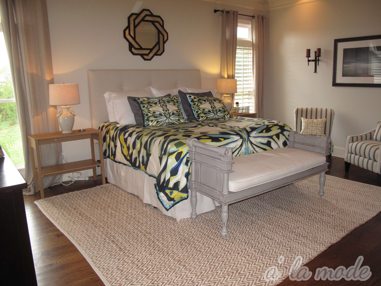 Bedroom Area Rugs Master bedroom suite with area rug Interiors that