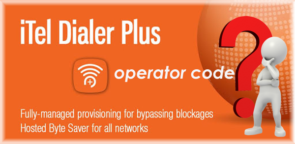 itel mobile dialer operator code