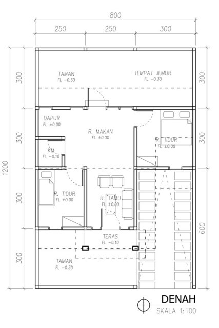 Sketsa Rumah Minimalis