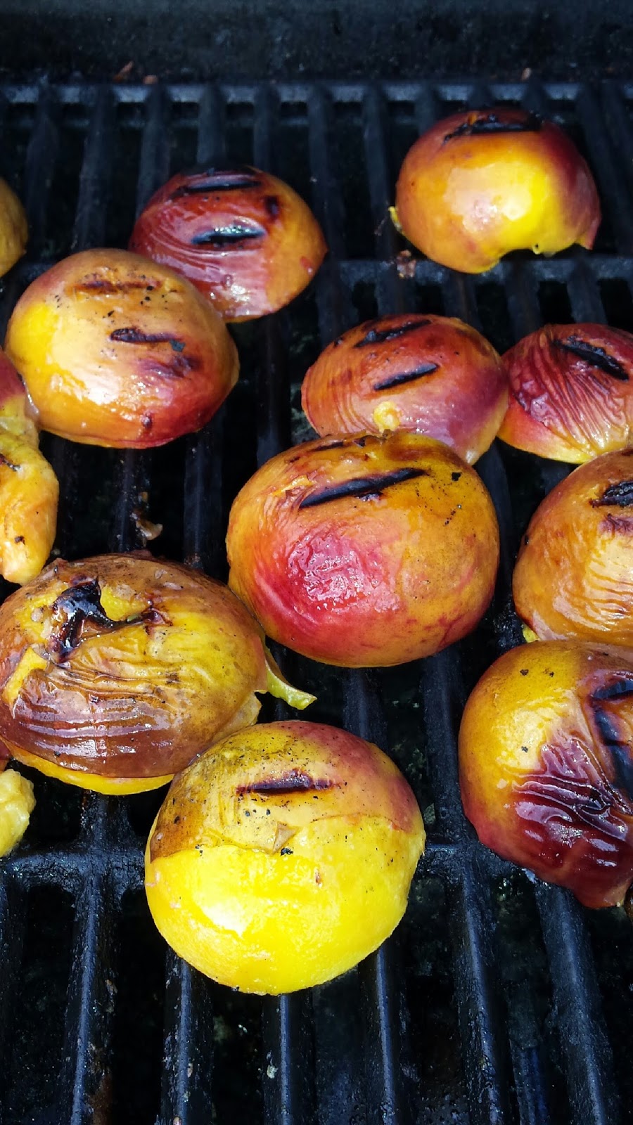 Hot Dinner Happy Home Grilled Nectarines