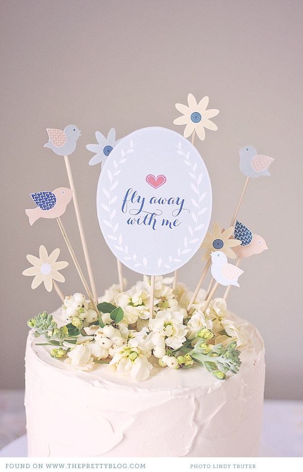 Mix and match DIY cake toppers Sweet Tidings