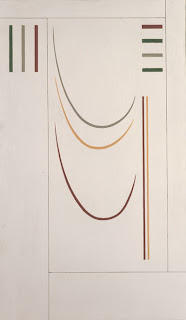 Georges Vantongerloo, Function, parabola, 1937, oil on panel, 82 x 48 cm