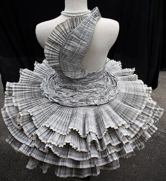 How to Recycle Recycled Newspaper Dresses