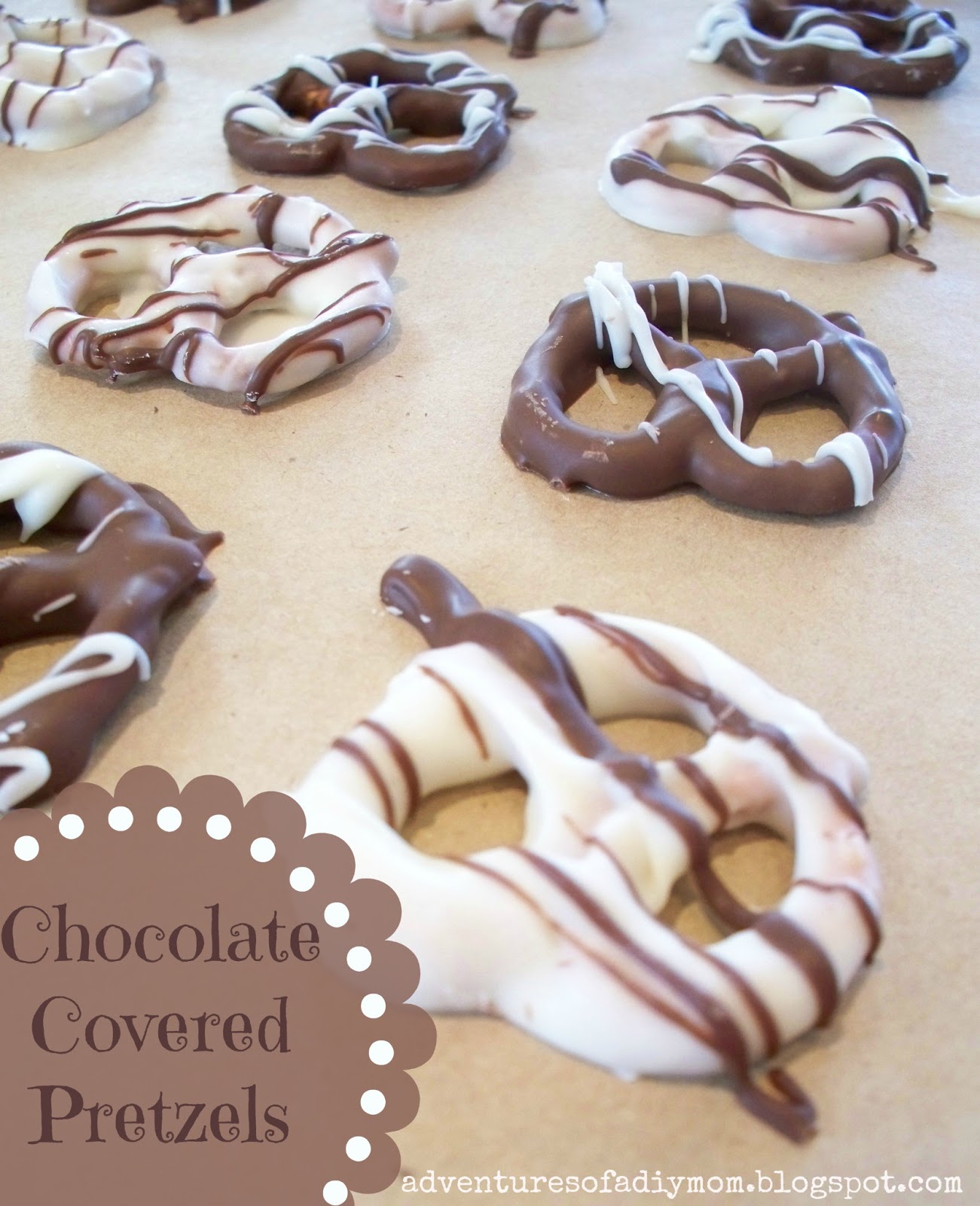 Chocolate Covered Pretzels Adventures of a DIY Mom