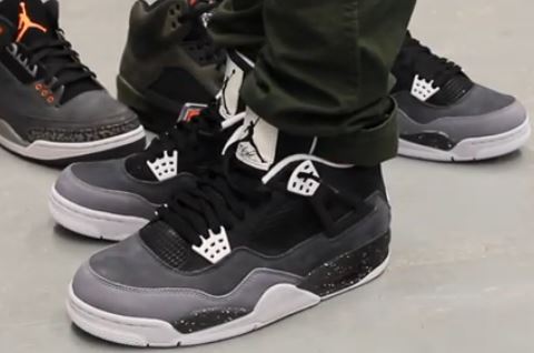 jordan 4 fear on feet