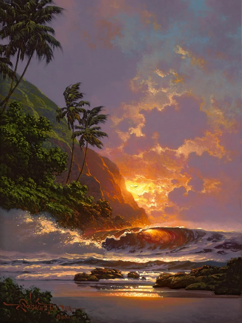 Roy Gonzalez Tabora 1956 - Hawaiian Seascape painter
