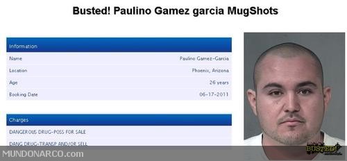 Paulino Gamez Garcia, el nombre del decapitado, el fue Arrestado el 17 de j...