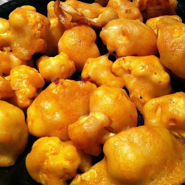 Buffalo Cauliflower Bites Recipe The Striped Flamingo