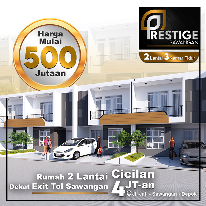 Rumah 2 Lt Strategis