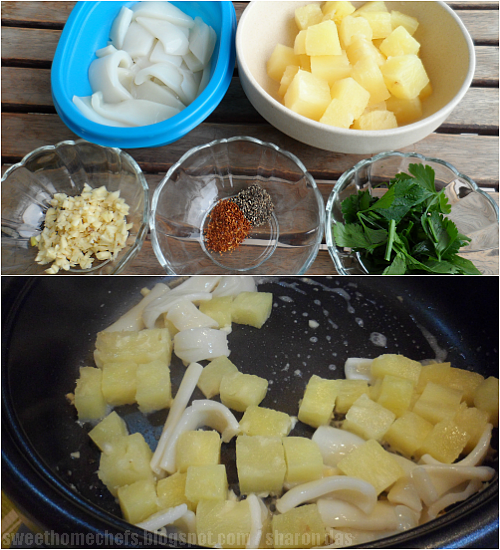 Sweet HomeChefs Squid and Pineapple StirFry