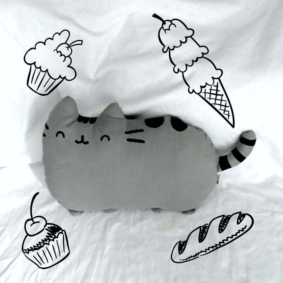 Cheer Up Your Kids! Pusheen the Cat handmade doll