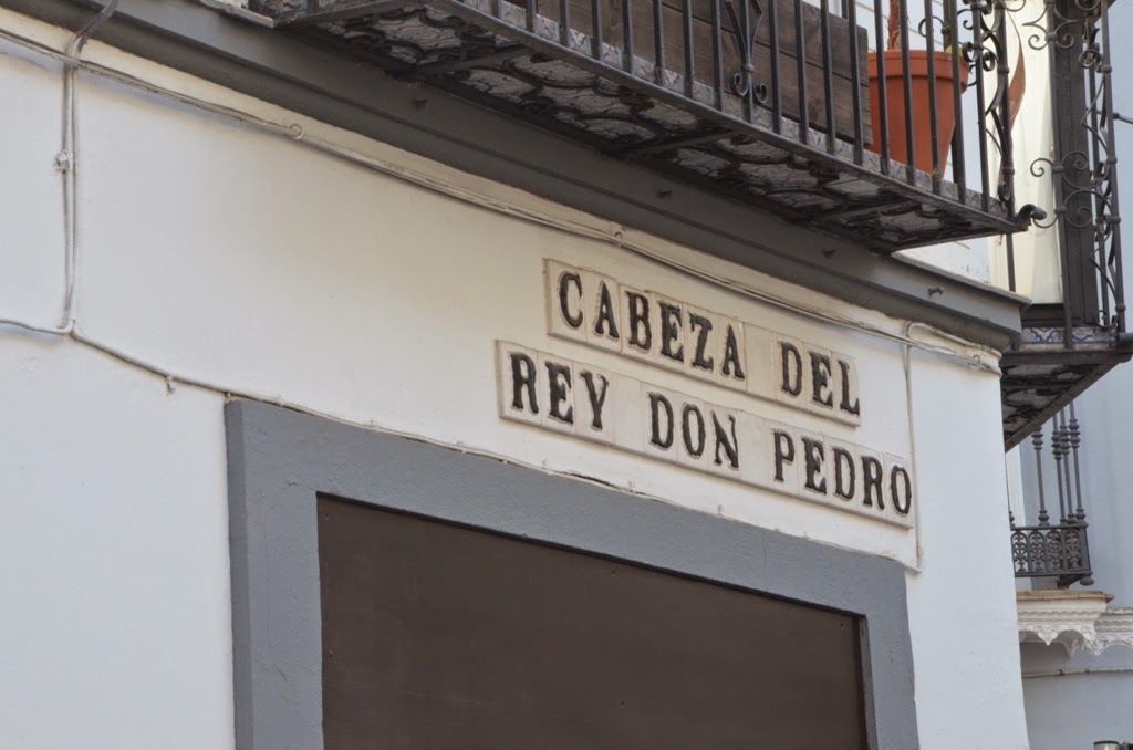 Rótulo calle Cabeza del Rey Don Pedro - Sevilla Rótulo calle Cabeza del Rey Don Pedro - Sevilla