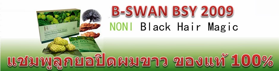 B-SWAN BSY NONI BLACK HAIR MAGIC 2009 แชมพูลูกยอปิดผมขาว เพียง 10 นาที
