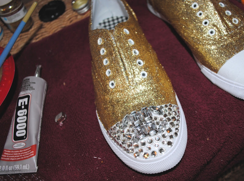 Style My Way DIY Glitter Tennis Shoes