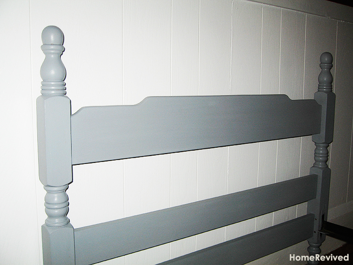 Home Revived How to refinish a wooden bed.