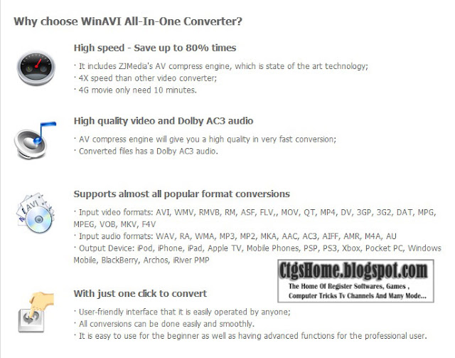 WinAVI AllInOne Converter Portable Free Download