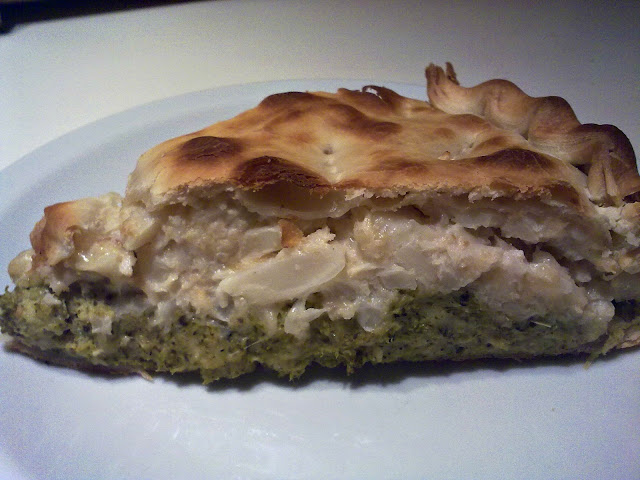 Tarta De Brócoli Y Coliflor
