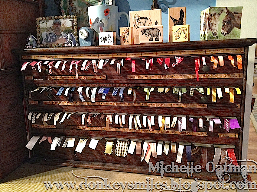 Stamps, Paper, Scissors And Donkey Smiles: Me And My Space - Coolest I saw this cabinet at an auction, and I told Hubby that I HAD to have it. He looked at me like I had lost my marbles. - Stamps, Paper, Scissors And Donkey Smiles: Me And My Space - Coolest