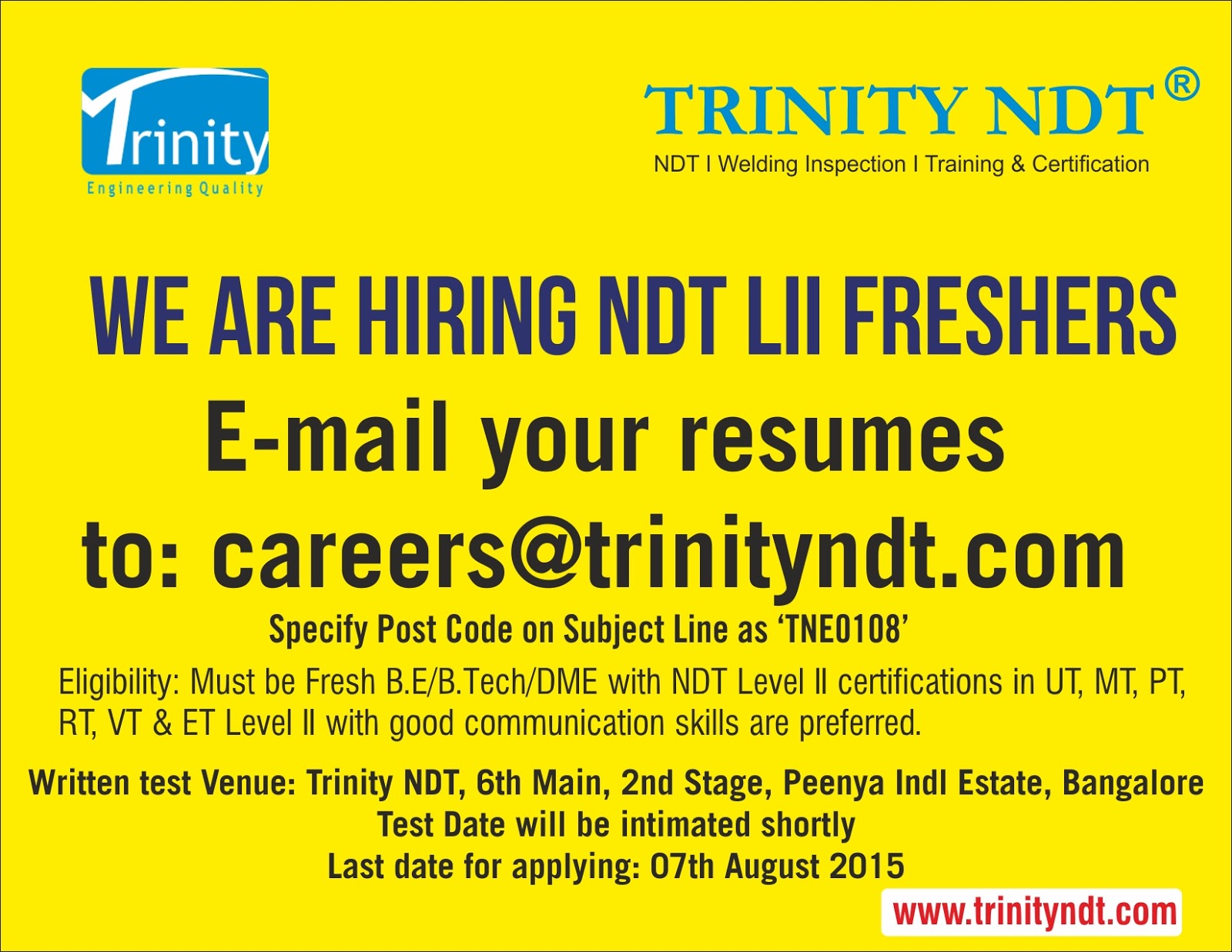 NABL NDT Labs, NDT Welding Inspection Training Chennai Mumbai Kerala