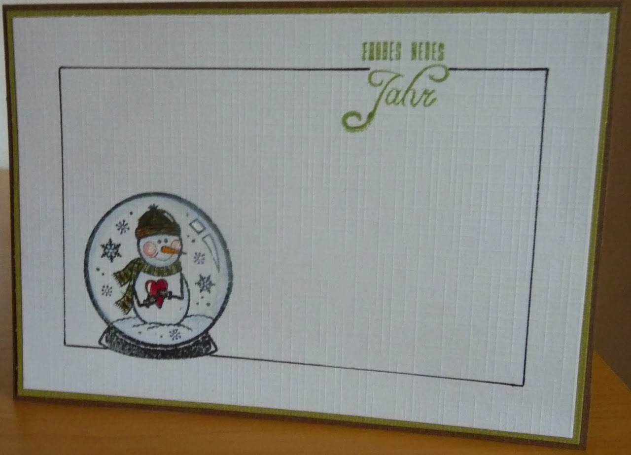 Fröhliche weihnachtsgrüße vom schneehasen und schneemann stamping funny: Keine Weihnachtskarten, nur CAS