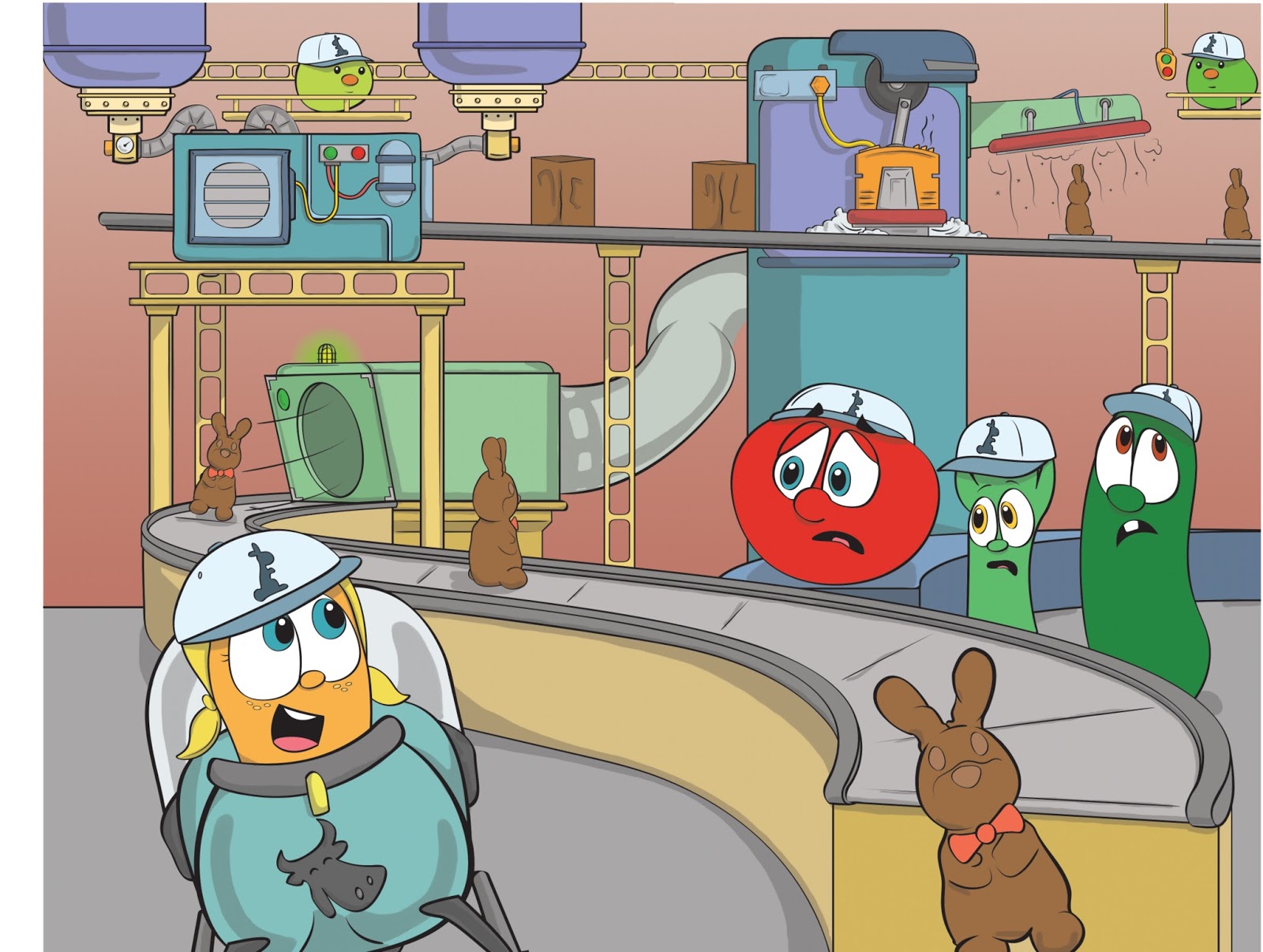 Philip A. Buck Coloring VeggieTales Super Comics Rack, Shack, & Benny