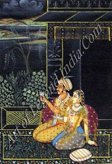 Two lovers on terrace Two lovers on terrace