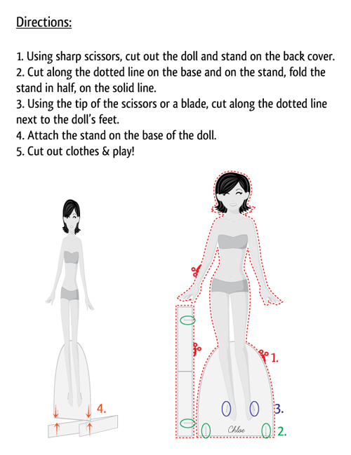 Paper Doll School Fashion Doll Friday Erin