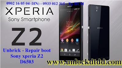 Chia se qua trinh cuu boot unbrick repair sua sony xperia Z2 D6503 loi hard brick cuc de dang