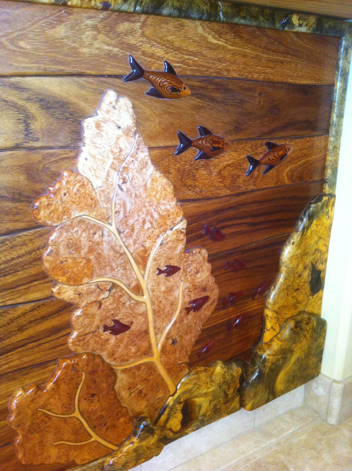 Tropical Exotic Hardwoods Wood underwater seascape by Mace Stanley...