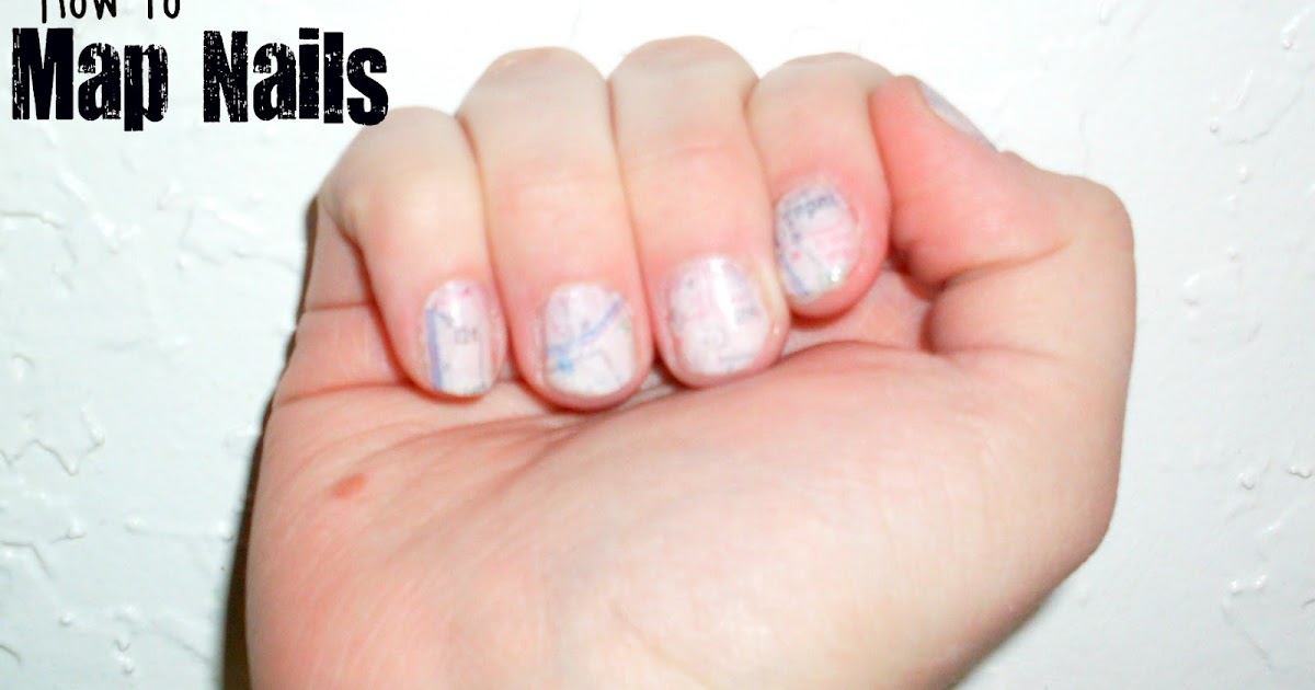 DIY Map Nails - wide 3