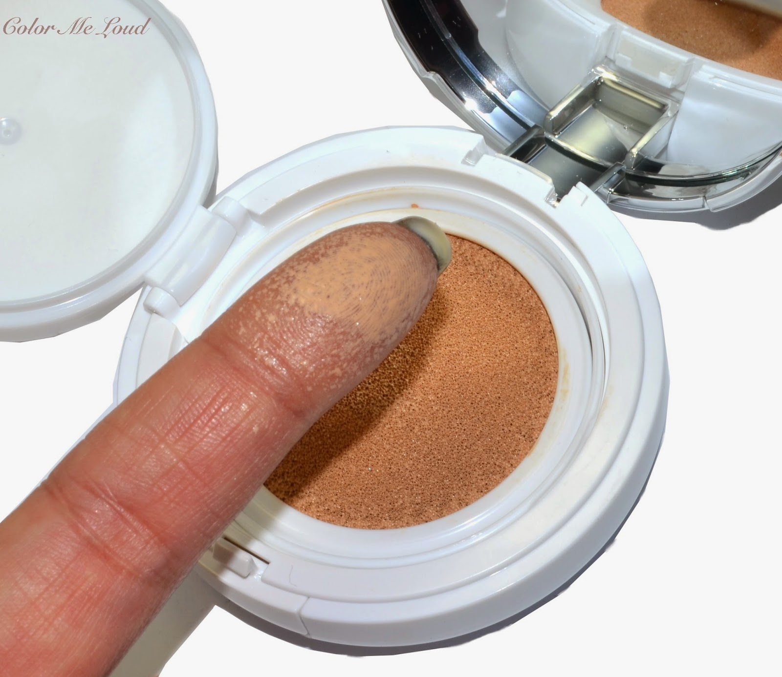 Laneige Cushion Spf 50 No 21 Natural Beige Foundation Review Swatch Color Me Loud