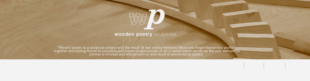 wooden poetry scultures