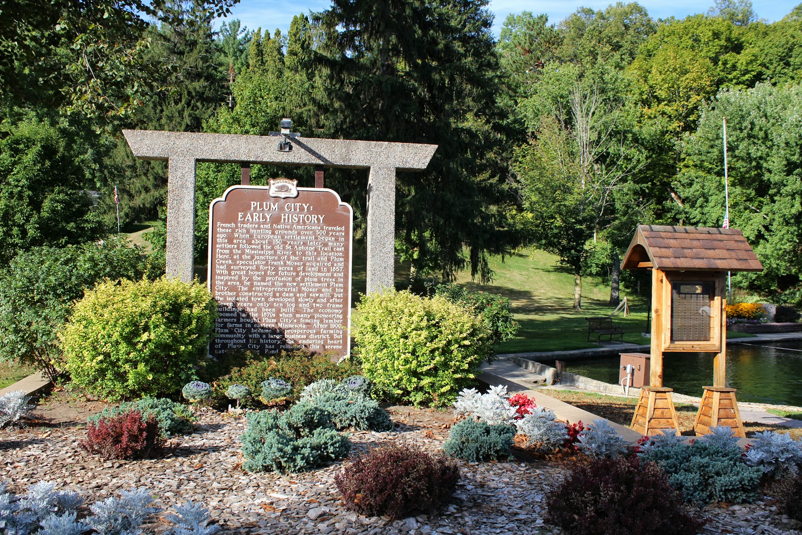 Wisconsin Historical Markers Marker 356 Plum City Early History