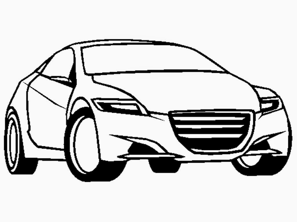 Honda CRZ Concept Coloring Sheet | Realistic Coloring Pages