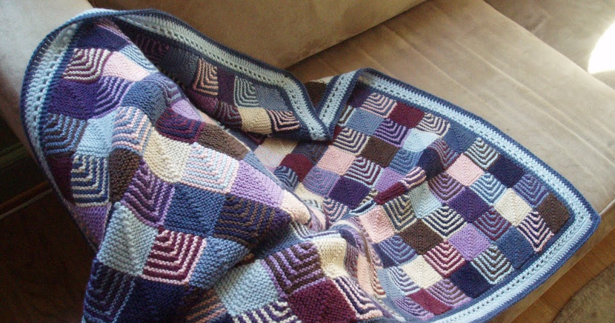 Fiber Feber FO Domino baby blanket